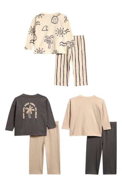 Next 6-pack Assorted Long Sleeve T-shirts & Pants Set In Multi