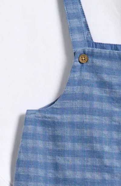 Next Gingham Denim Romper & Bodysuit Set In Multi