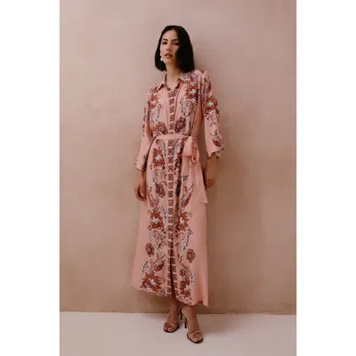 Raishma Sasha Pink Dress In Multi