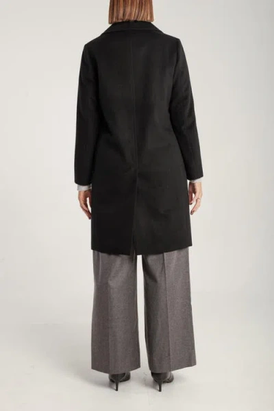 1982 Cashmere Tailored Single-breasted Coat In Black