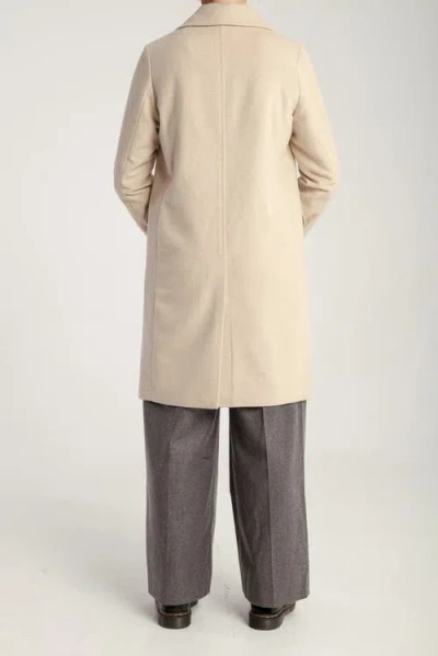 1982 Cashmere Tailored Single-breasted Coat In White