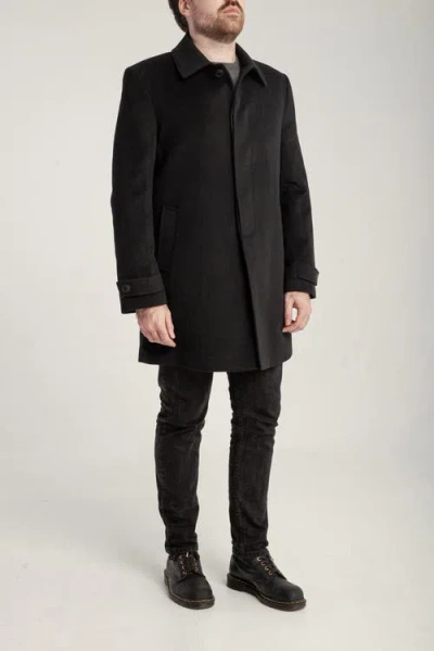 1982 Cashmere Single Breasted Coat In Black