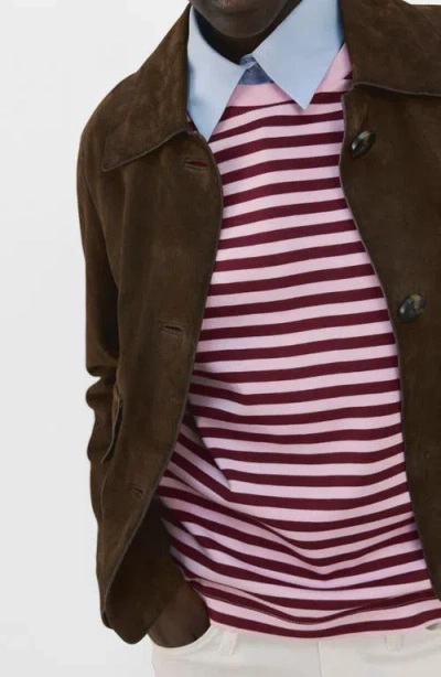 Mango Stripe T-shirt In Multi