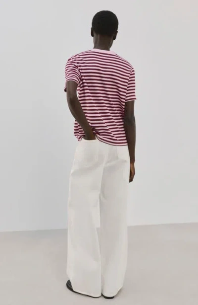 Mango Stripe T-shirt In Multi