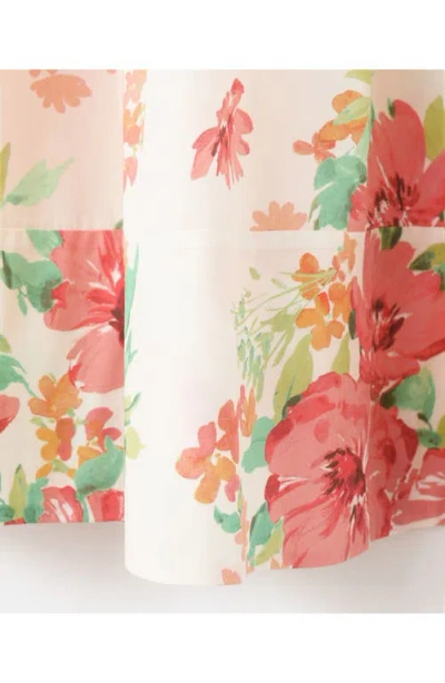 Mango Floral Midi Skirt In Multi