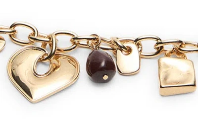 Mango Multicharm Chain Belt In Metallic