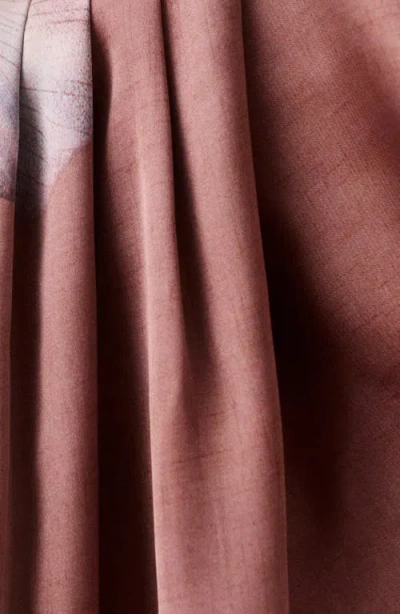 Mango Floral Print Drape Sleeveless Top In Multi