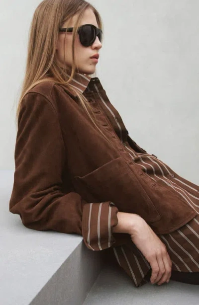 Mango Stripe Cotton Button-up Shirt In Multi