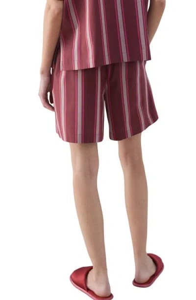 Mango Stripe Pajama Shorts In Multi