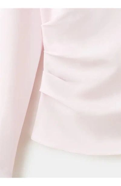 Mango One-shoulder Turtleneck Top In Multi
