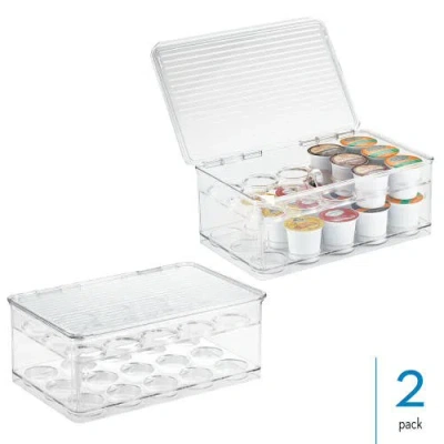 Idesign Stackable Coffee Pod Holder For K-cup Pods In Transparent