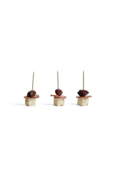 Ezra Arthur Solid Brass Cocktail Skewer In Pink