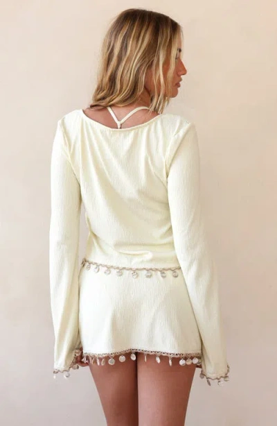 Dippin Daisys Ris-k Firecracker Mini Skirt In White