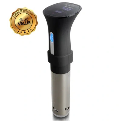 Megachef Immersion Circulation Precision Sous-vide Cooker With Digital Touchscreen Display In Black