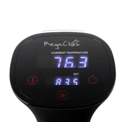 Megachef Immersion Circulation Precision Sous-vide Cooker With Digital Touchscreen Display In Black