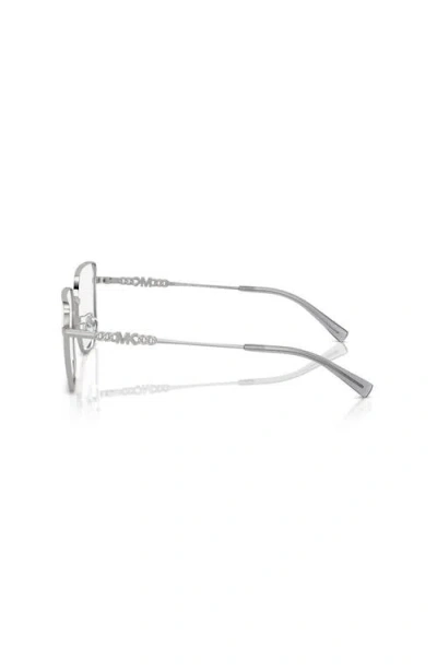 Michael Kors 56mm Rectangle Optical Glasses In Pattern