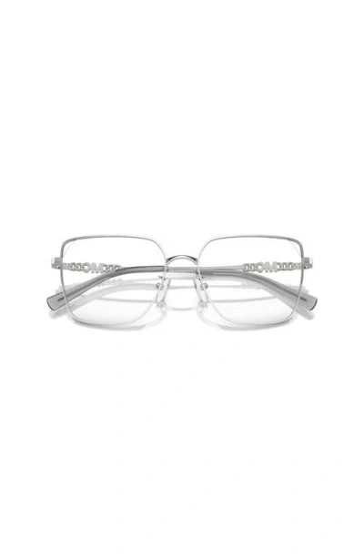 Michael Kors 56mm Rectangle Optical Glasses In Pattern