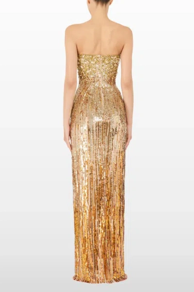 Jenny Packham Cesonia Embellished Strapless Maxi Dress