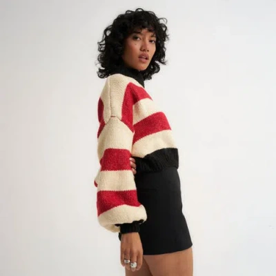 Callahan Bellamy Crop Pull Over Sweater In Multi