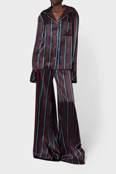 Roksanda Arneau Printed Silk Pants In Multi