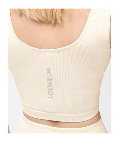 Loewe Seamless Bra In Technical Jersey In White