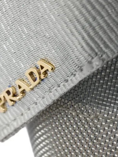 Prada Leather Slingback Pumps In White