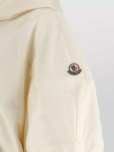 Moncler Drawstring-hood Kangaroo-pocket Jacket In Nude