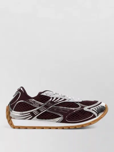 Bottega Veneta Men Fondant And Silver Technical Fabric And Mesh Orbit Sneakers In Multi