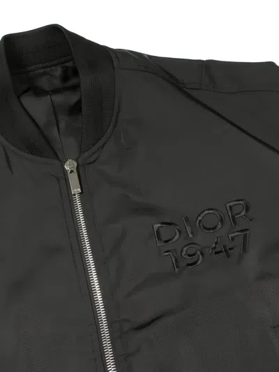 Pre-owned Dior Zip-up Bomber Jacket In Black