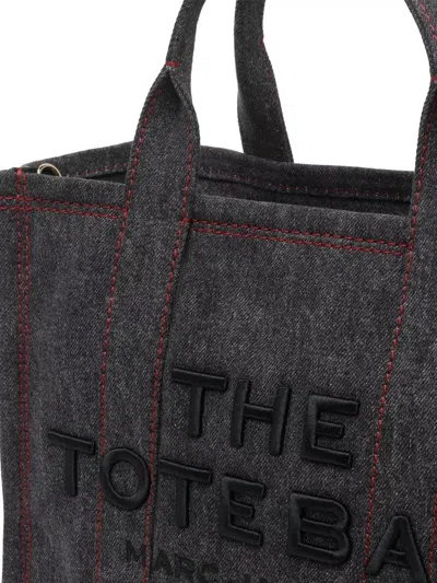 Marc Jacobs Denim Medium Tote Double Handle Strap