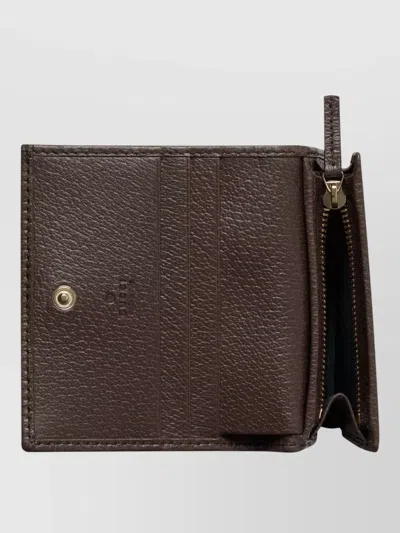 Gucci Compact Wallet Monogram Pattern Leather Accessory