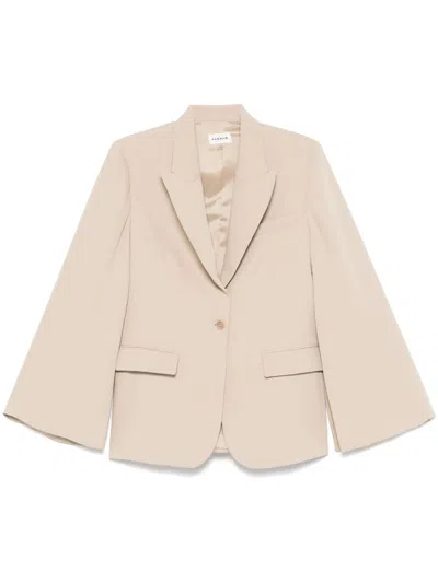 P.a.r.o.s.h Parosh Single-breasted Blazer Jacket In Nude