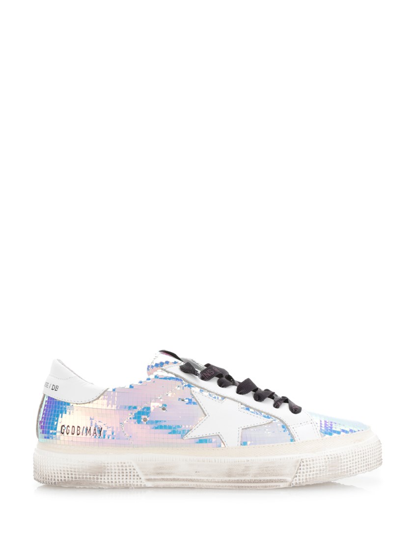 golden goose holographic sneakers