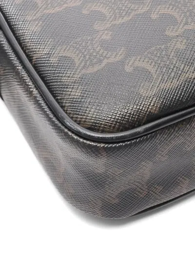 Pre-owned Celine 2010s Medium Triomphe Shoulder Bag In Brown