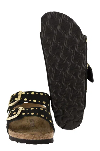 Birkenstock Arizona Rivet Sandals With Adjustable Straps In Black