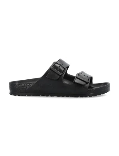 Birkenstock Arizona Essentials Womens Slip On Waterproof Footbed Sandals In Black