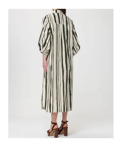 Max Mara Collared Dress In White