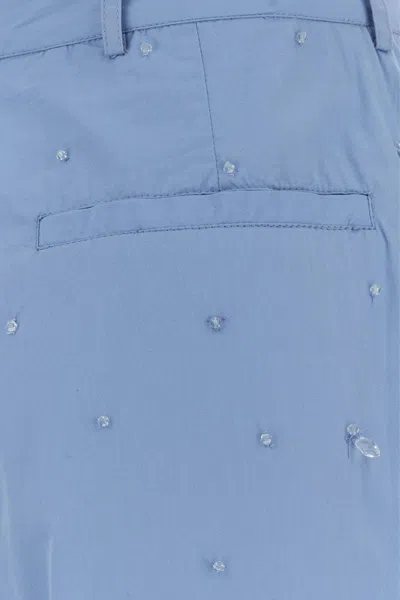 Giuseppe Di Morabito Light Blue Relaxed Flat Front Pants In Blue