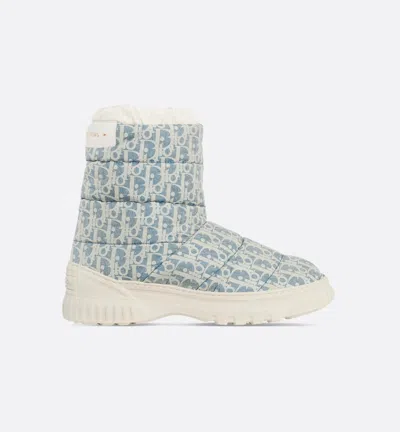 Dior Blue Leather Snow Boots In Multi