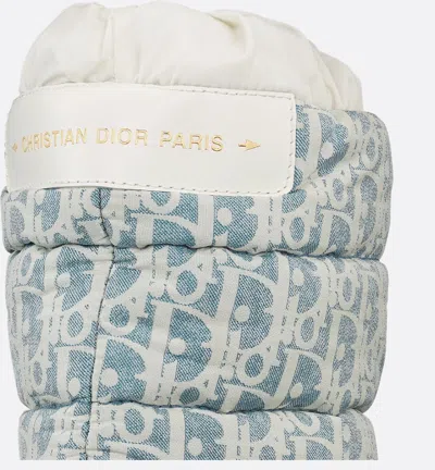 Dior Blue Leather Snow Boots In Multi