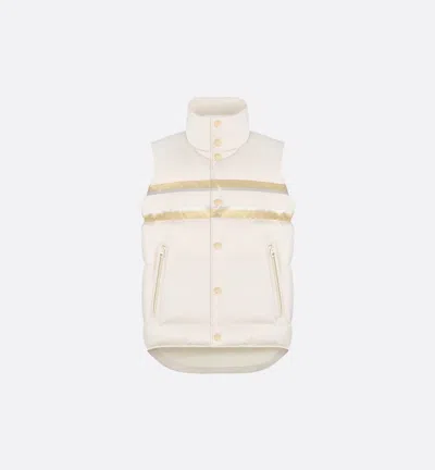 Dior White Polyester Vest In Neutral