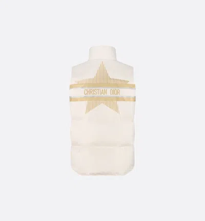 Dior White Polyester Vest In Neutral