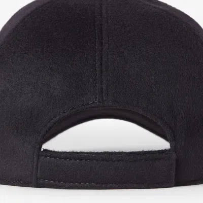 Fendi Cashmere And Wool Cap Featuring Embroidery In Black