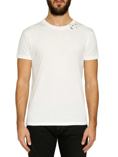 Shop Saint Laurent 'constellation' Print T-shirt In Bianco