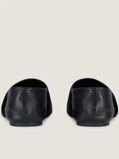 Givenchy Sliced Square Elastic-strap Ballet Flats In Black