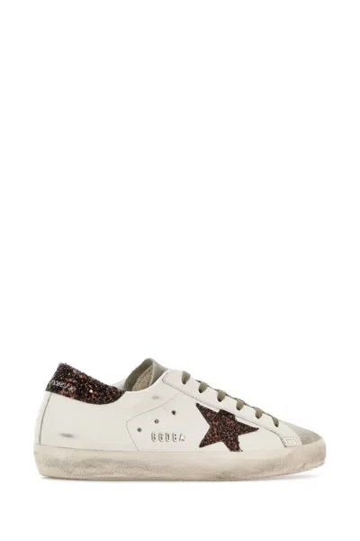 Golden Goose Deluxe Brand Women Super Star Leather Sneakers In Neutral