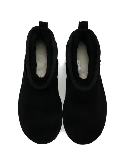 Ugg Platform Mini Boots Round Toe In Black
