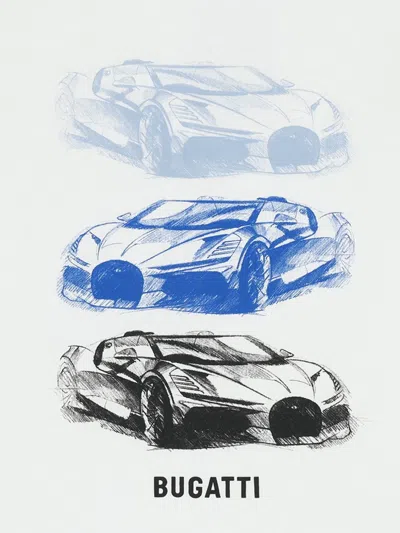 Bugatti Car Print T-shirt In White