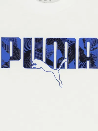 Puma Logo-print T-shirt In White