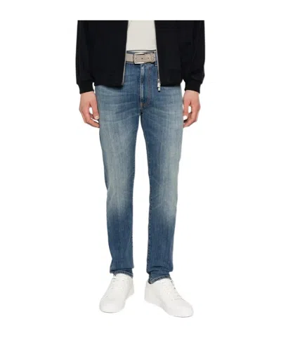 Pt01 Belt Loop Jeans In Blue